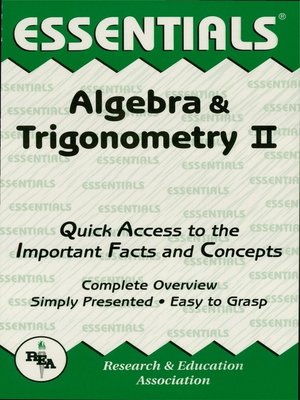 cover image of Algebra & Trigonometry II Essentials
